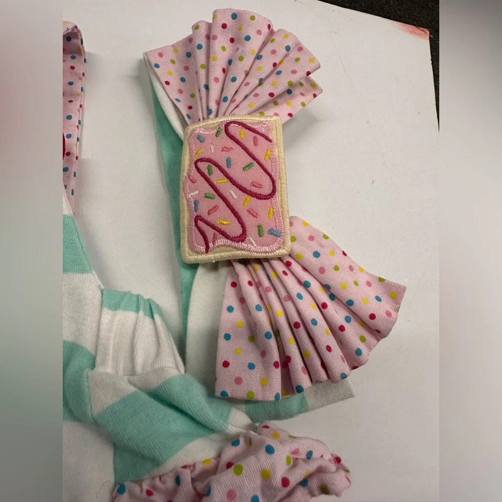 Ricrac & Ruffles Poptart Roper + Headband/Hairclip